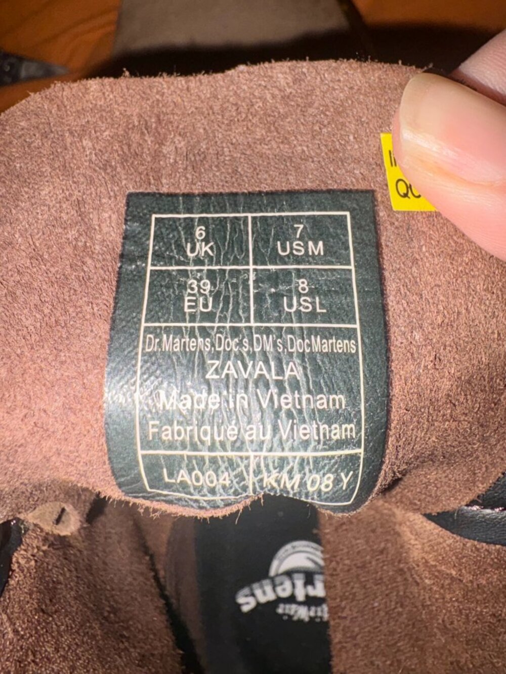 Dr. Martens Zavala Brown Suede Combat Boots - Size 8 - Picture 8 of 9